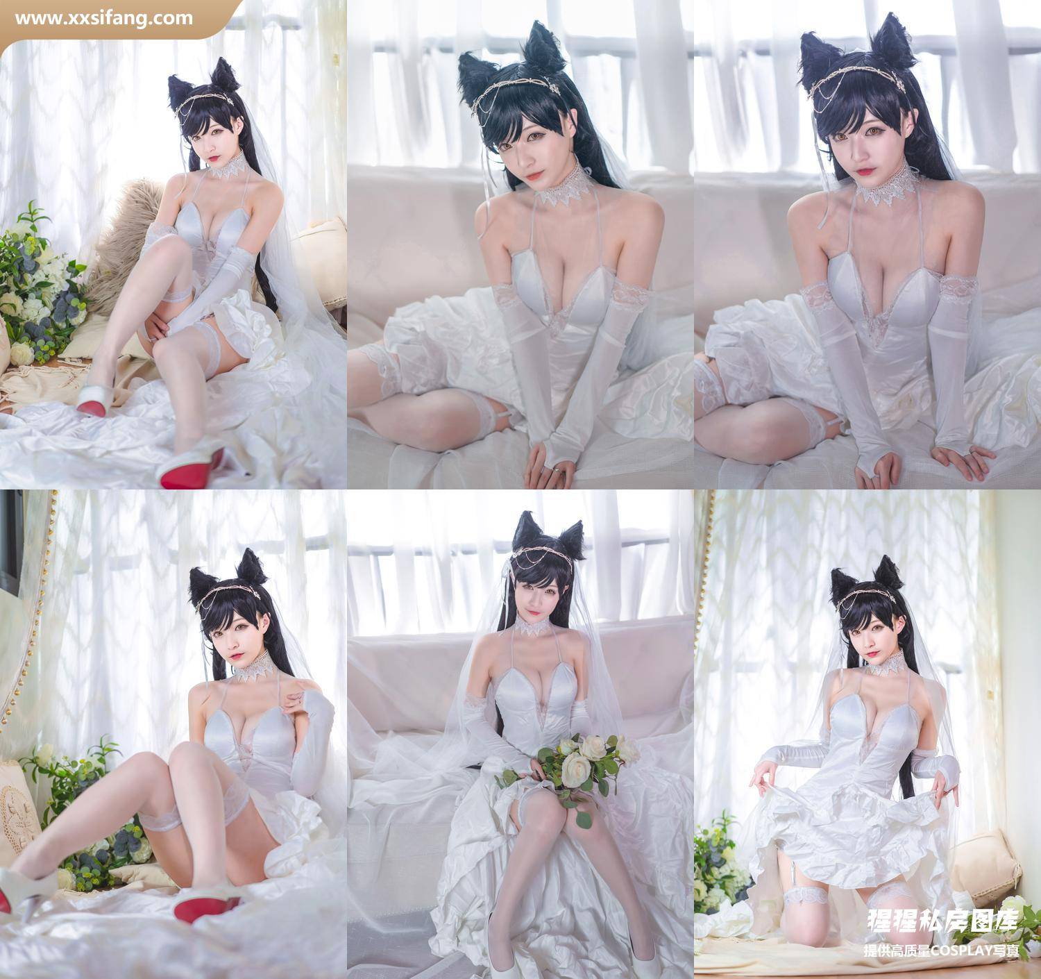 [图片2]-铁板烧鬼舞w写真集《爱宕婚纱998》高清套图下载[29P]插图-猩猩私房图库–提供高质量CosPlay套图