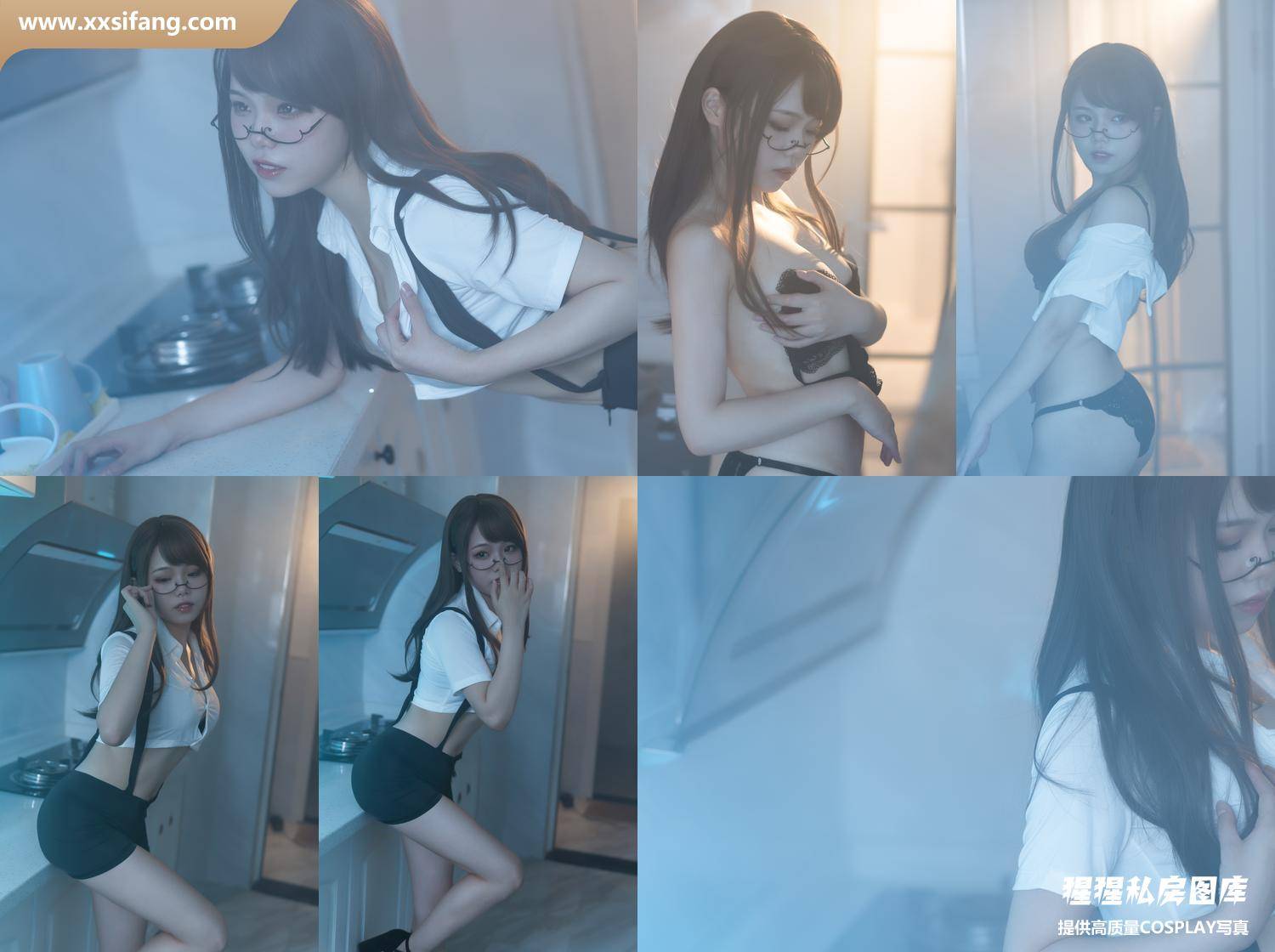 [图片2]-七月喵子写真集《眼镜娘1号》高清套图下载[21P]插图-猩猩私房