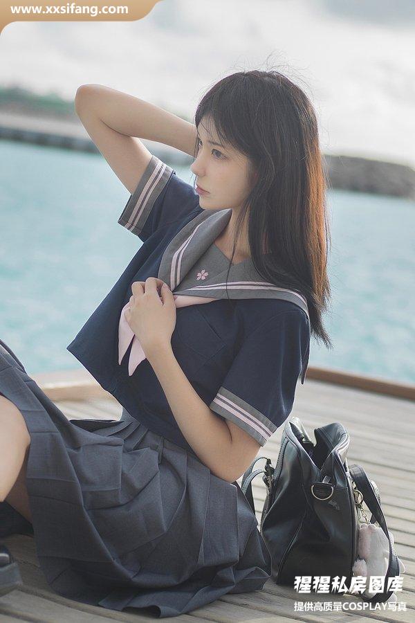 南桃Momoko写真集《蓝jk》高清套图下载[12P]