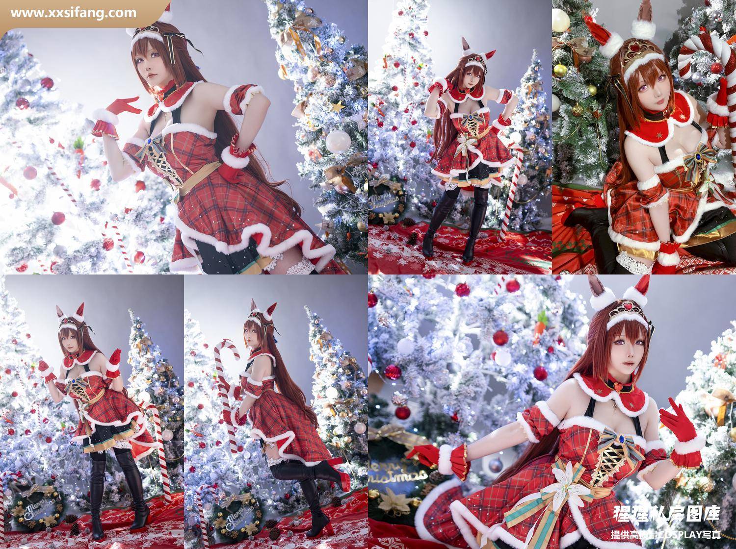 [图片2]-星之迟迟写真集《2023年12月计划A 赛马娘 大和赤骥 圣诞衣装》高清套图下载[47P]插图-猩猩私房图库–提供高质量CosPlay套图