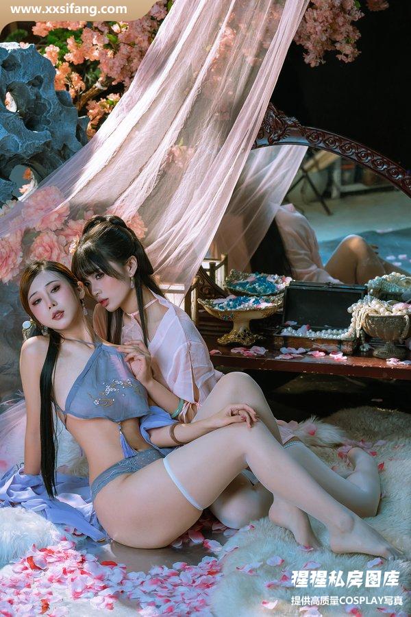 云溪溪写真集《奶桃桃&轩萧学姐 绸缎》高清套图下载[22P+1V]